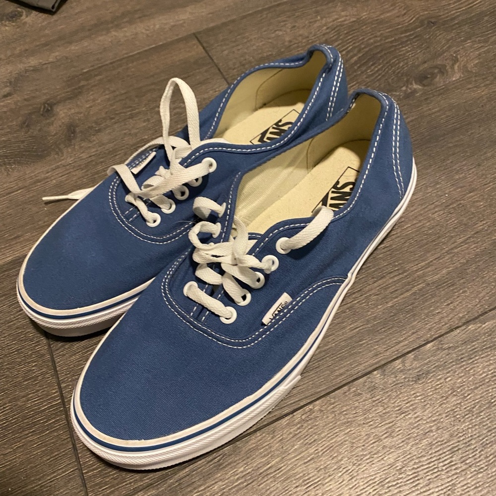 Vans Authentic Shoe ( Navy Blue, Men’s 9.5)